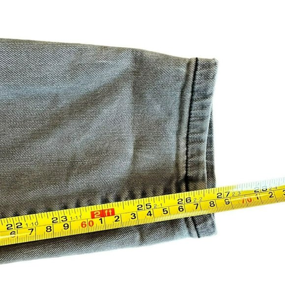 Anthropologie Pilcro Gray High Rise Button Detail Skinny Pants Womens 27 - Picture 6 of 6